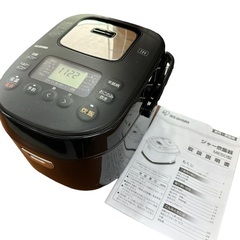 【美品】アイリスオーヤマ 炊飯器 ３合炊き 2022年製 RC-IK30 ブラック