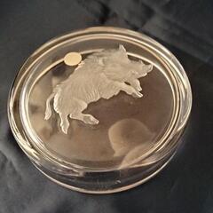 HOYAレリーフ クリスタル 小皿の画像