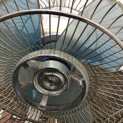 ♪メーカー年式不明 レトロ 扇風機 風量/首振り 動作確認済み 28×71㎝ 中古 家電 (NF240723) 528-27の画像