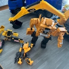 トラック　ショベルカー　重機ロボ