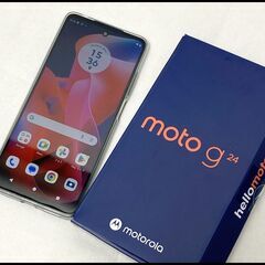 美品 モトローラー moto g24 マットチャコール XT24...