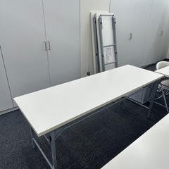 【無料】折畳テーブル スライド式 長机 ×5個セット