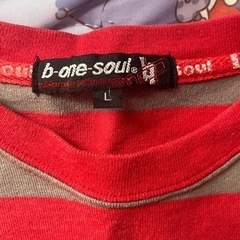 ボーダーカットソー　L size　の画像