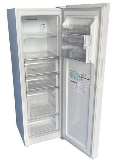 高年式!2024年製! AQUA/アクア AQF-SF18N 冷凍庫 前開き 180L 冷凍/冷蔵切り替え可 クリアホワイト 中古家電
