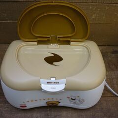 中古おしりふきケース　電熱ホット　西松屋　片手でほっとぼっくす 40度　プーさんの画像