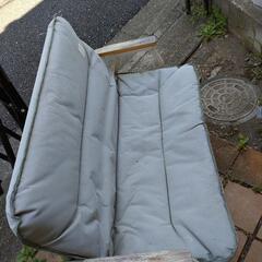 キャンプ用　折りたたみ二人掛けイスの画像