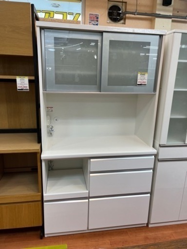 松田家具 キッチンボード メッカ レンジ1000【リサイルマート