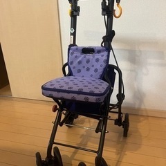 【美品】シルバーカー　 手押し車　シルバーカート 紫