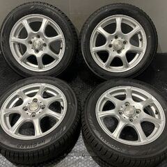 タイヤ走行短め【YOKOHAMA iG60 155/65R14】スタッドレス【Esprine 14インチ 4.5J4HPCD100+45】N-BOX フレア タント等　(KTO084)