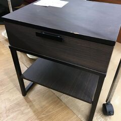 ★ジモティ割あり★  サイドテーブル ブラウン W45×D40×...