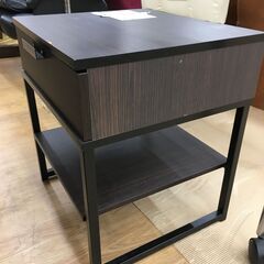 ★ジモティ割あり★  サイドテーブル ブラウン W45×D40×H50 クリーニング済み SJ6243の画像