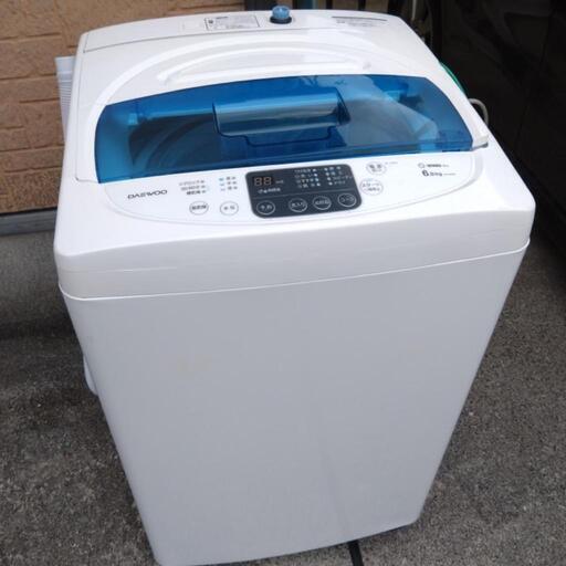 【引取者決定】洗濯機 DW-S60KB 6.0kg