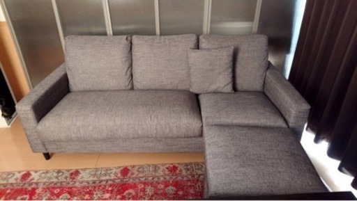 ニトリ 3人掛けソファ オットマン付