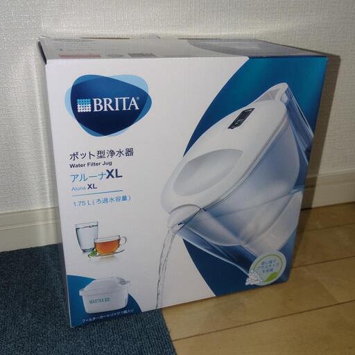 ブリタ ポット型 浄水器 ろ過水容量1.75L 全容量3.5L PFOS/PFOA除去試験済 【日本正規品】アルーナ XL ホワイト マクストラプラス カートリッジ 1個付