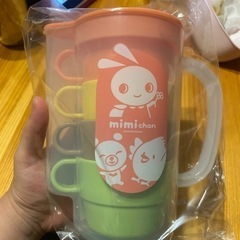 未使用　未開封　プラスチック　コップ4点セット　　ケース付きの画像