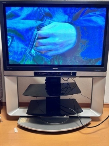 日立製　プラズマテレビ　42v型　テレビ台付