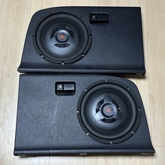 サブウーハー、アンプ、ケーブル、ラゲッジパネルセット