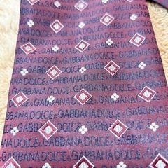 DOLCE &GABBANA ドルチェ&ガッパーナネクタイ　ロゴ入り　ドルガバ柄
の画像