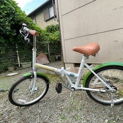 休止中　自転車 折りたたみ自転車