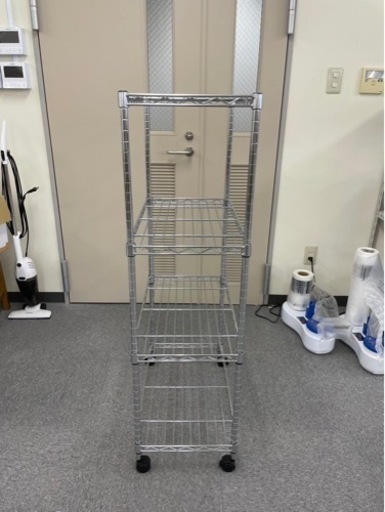 20台分　ラック　メタルラック　メッシュラック　4段　キャスター付き