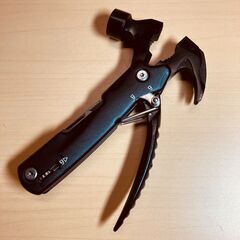11in1・多機能マルチツールハンマー（ブラック）ケース付きの画像