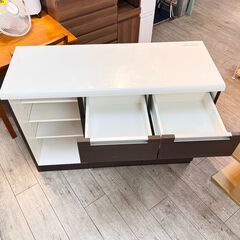 ニトリ キッチンカウンター 幅120cm コンセント2口付き レイジェス120