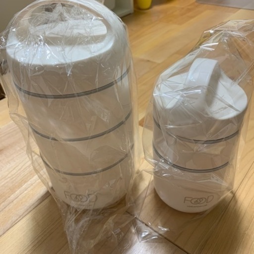 【終了】未使用品★保温ランチジャー★弁当箱2個セット