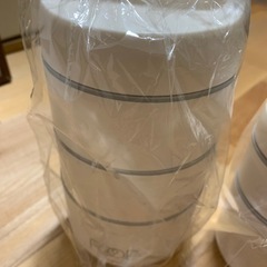 【終了】未使用品★保温ランチジャー★弁当箱2個セットの画像