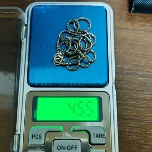 18K ホワイトゴールド色 ネックレス ベネチアン