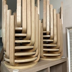 イケア　丸イス　木製スツール　IKEA