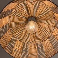 IKEAのKAPPELAND 籐 45cm コード・電球付きの画像