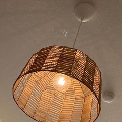 IKEAのKAPPELAND 籐 45cm コード・電球付きの画像