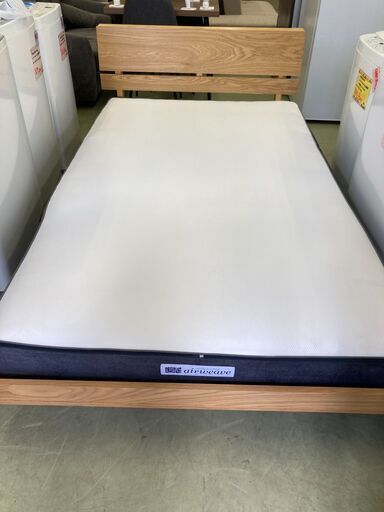 【リサイクルショップ　ピカソ　小松原】ニトリ セミダブルベッドフレーム SFRAME FREY-LBA air weaveセミダブルマットレスセット★7941★