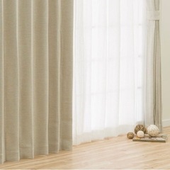 【美品】ニトリ レース付きカーテンセット(幅150×丈200cm)
