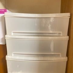 プラスチック3段タンス