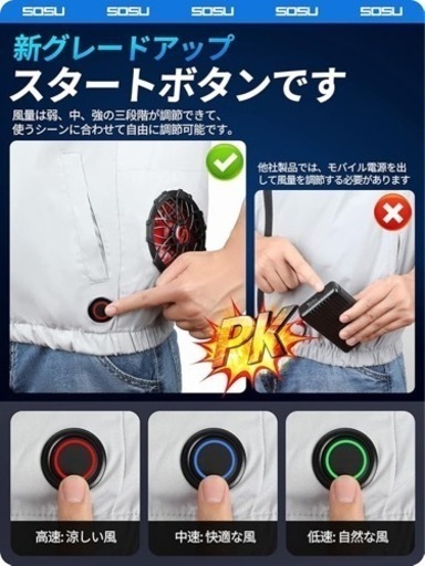 新品未使用品✨空調服✨ 作業着 空調ウェア 空調服セット　
