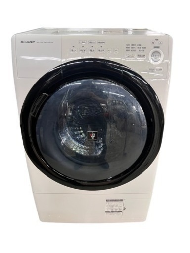 NO.1619 【2020年製】 SHARP ドラム式洗濯乾燥機 洗濯7kg / 乾燥3.5kg ES-S7E-WR 右開き 生活家電