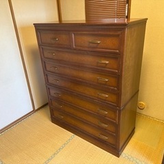 【あげます】洋服タンス 和箪笥 チェスト アンティーク レトロ