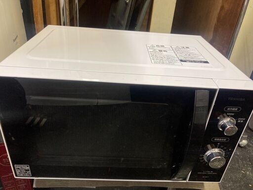 ☆中古￥6,500！TOSHIBA　電子レンジ　家電　ER-SM17(W)型　2019年製　【BG158】