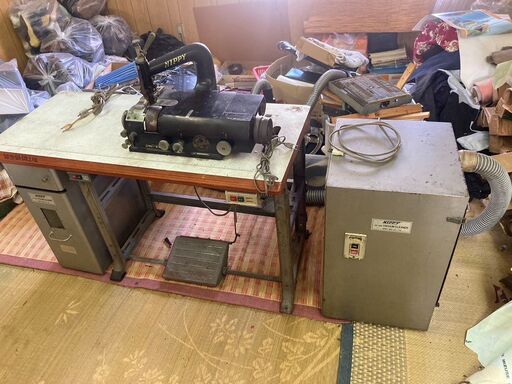 ☆中古￥85,000！NIPPY　バキューム付き皮漉機　家電　テーブル付き　NP-205型　【BG159】