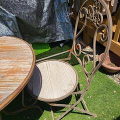 ガーデニングテーブル&椅子の画像