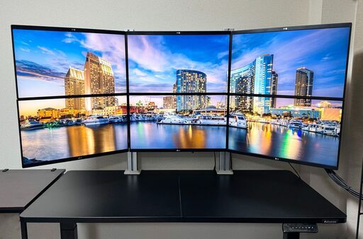 7月末まで!! WQHD 6画面 モニター LG 2K 24QP550 QHD 検 トレード FX 株 ゲーム 実況 他画面 マルチ フルHD パソコン トレーダー Windows デスクトップ