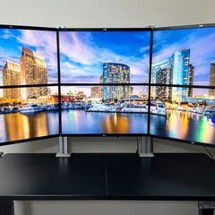7月末まで!! WQHD 6画面 モニター LG 2K 24QP...