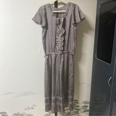美品】サテンレースオールインワンの画像
