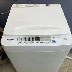2022年製ハイセンス洗濯機4.5kg