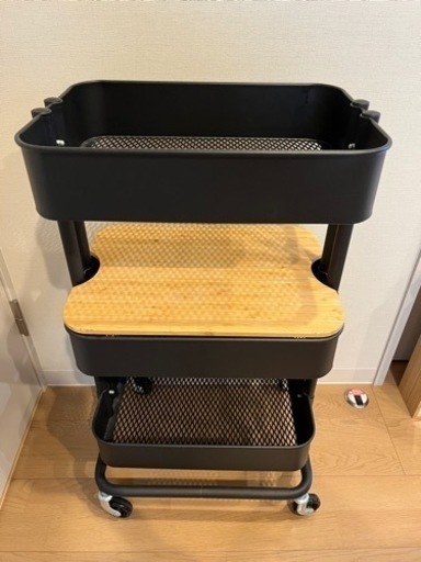 IKEA ワゴン　ロースコグ　ボーグスマ　黒