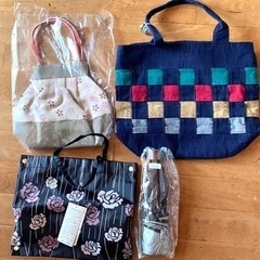 【お得! 昭和レトロ お得! 未使用】バッグ 3点セット 桜 バ...
