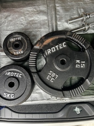 （最終値下げ）IROTEC アイロテック ダンベル 合計14枚120kg  