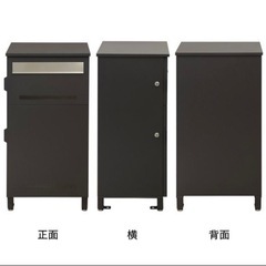 【至急】郵便ポスト付宅配ボックス【マリーザ】シリンダー錠　グレー　　の画像