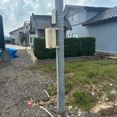 電気引き込み電柱！